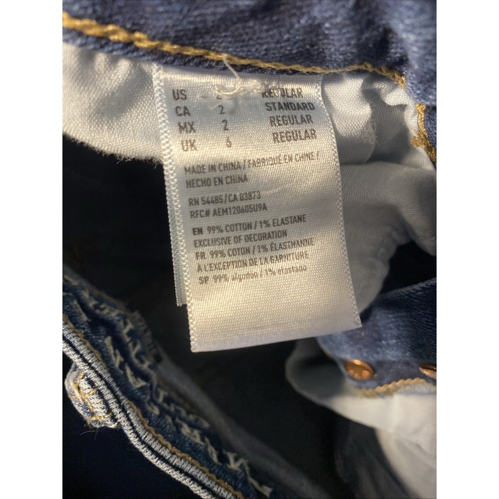 AMERICAN EAGLE Women‎ Jeans Blue Stretch Vintage Hi Rise  2 - Picture 5 of 5